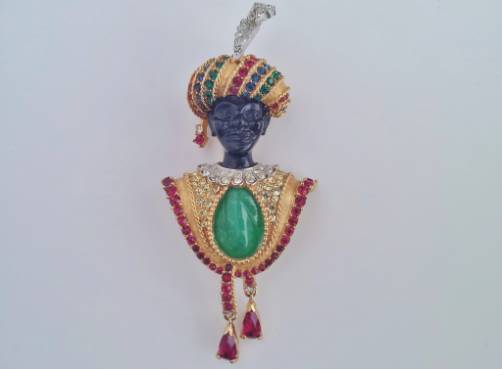 Vintage Boucher pin Blackamoor man, 1960`s American